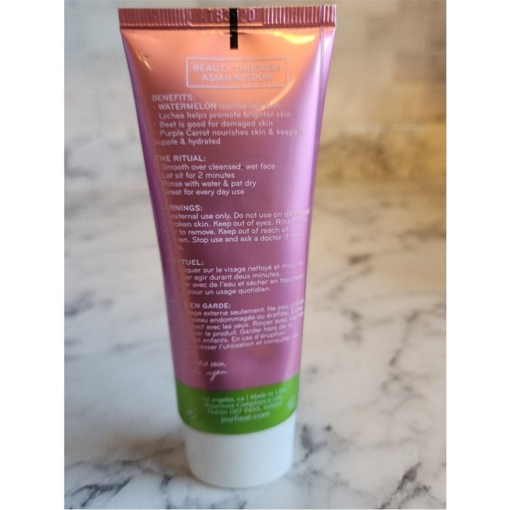 NEW Purlisse Watermelon Energizing 2 Minute Polishing Peel 2.5 oz All Skin Types - Picture 3 of 3